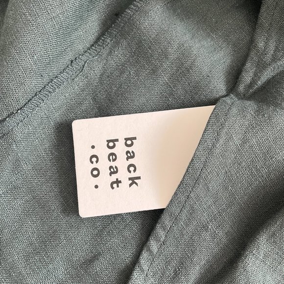Back Beat Co. Brooklyn Reversible Linen Jumpsuit NWT Size Small - Picture 9 of 10
